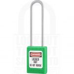 Master Lock S31LT Safety Padlock Green Long Shackle